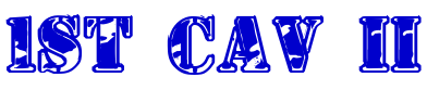 1st Cav II шрифт